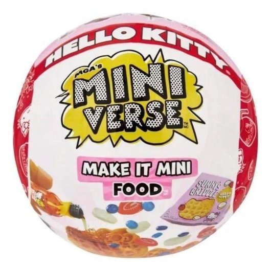 Kit Creativo MGA Miniverse Make It Mini Hello Kitty con Cibi in Miniatura