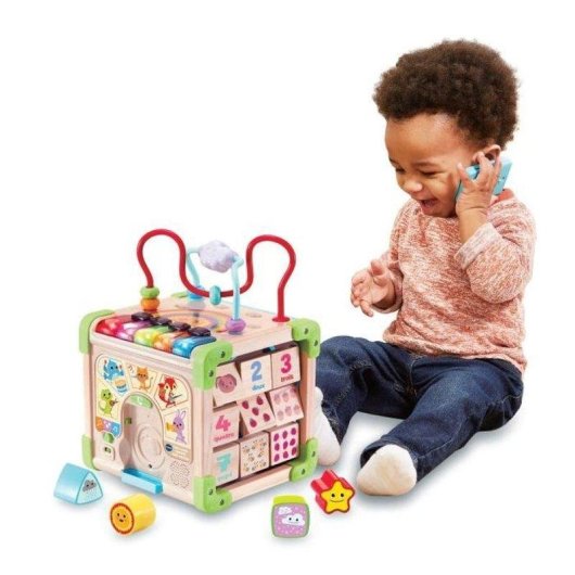 Juguete interactivo VTech Baby Cube Nature 5 Caras 3 Modos 130 Canciones