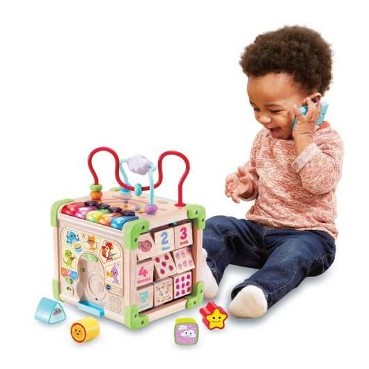 Juguete interactivo VTech Baby Cube Nature 5 Caras 3 Modos 130 Canciones
