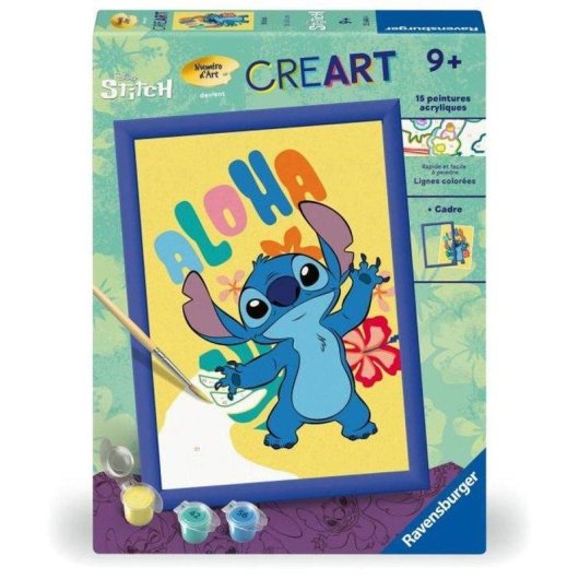 Kit di pittura a numeri Ravensburger Creart Kids Stitch 18x24 cm