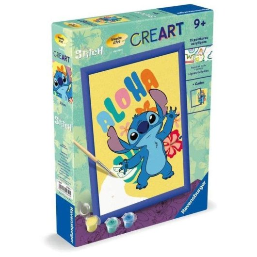 Kit di pittura a numeri Ravensburger Creart Kids Stitch 18x24 cm