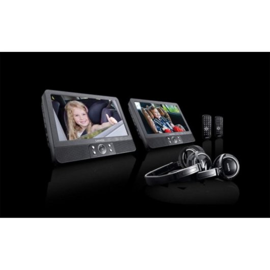 Lettore DVD Portatile Lenco DVP-939 Schermo 9" Lettore SD Altoparlanti