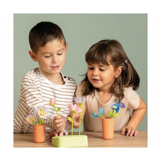 Kit di Ricarica Smoby Flower Market - 95 Pezzi Per 16 Fiori Multicolori