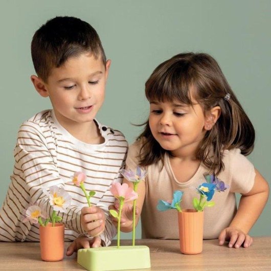 Kit di Ricarica Smoby Flower Market - 95 Pezzi Per 16 Fiori Multicolori