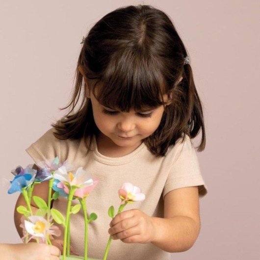 Kit di Ricarica Smoby Flower Market - 95 Pezzi Per 16 Fiori Multicolori