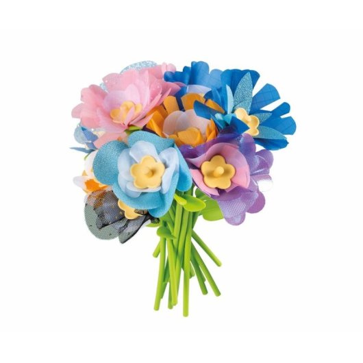 Kit di Ricarica Smoby Flower Market - 95 Pezzi Per 16 Fiori Multicolori