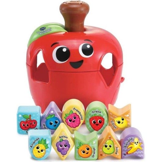 Juguete educativo VTech Tourni Pomme forma manzana 10 piezas plástico reutilizado