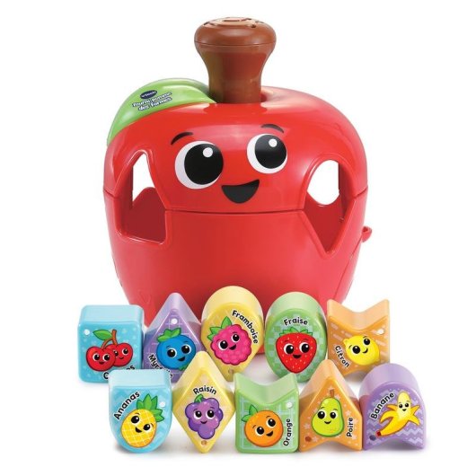 Juguete educativo VTech Tourni Pomme forma manzana 10 piezas plástico reutilizado