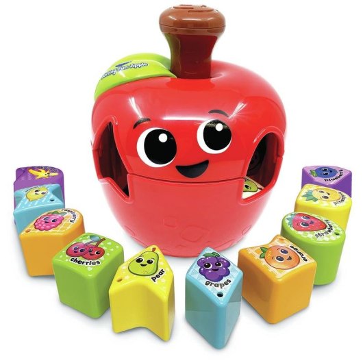 Juguete educativo VTech Tourni Pomme forma manzana 10 piezas plástico reutilizado