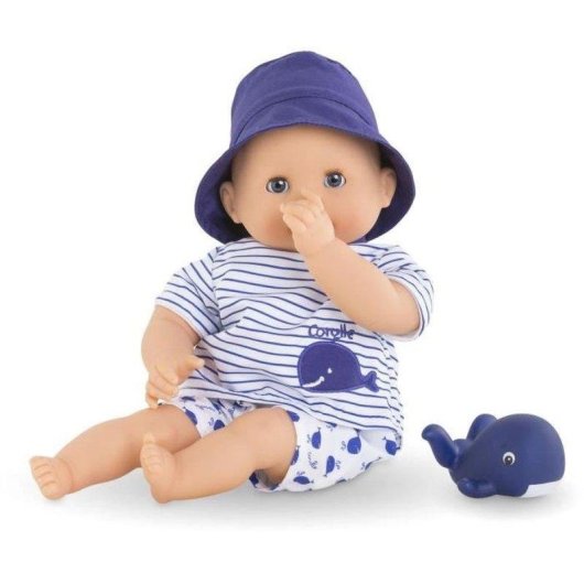 Bambola da Bagno Corolle Bébé Bain Marin 30 cm con Balena e Aroma Vaniglia