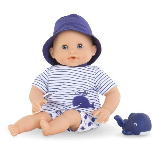 Bambola da Bagno Corolle Bébé Bain Marin 30 cm con Balena e Aroma Vaniglia