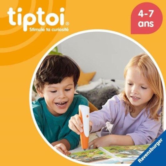 Kit de Arranque Ravensburger Tiptoi Leitor Recarregável e Livro 'L'encyclopédie des p'tits curieux'