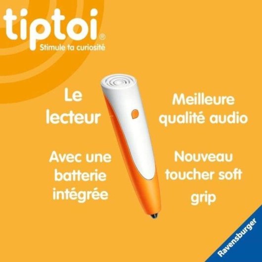 Kit de Arranque Ravensburger Tiptoi Leitor Recarregável e Livro 'L'encyclopédie des p'tits curieux'