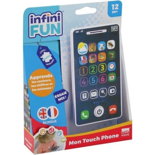 Smartphone Educativo InfiniFUN Bilingüe para Bebés y Pequeños (12+ Meses)