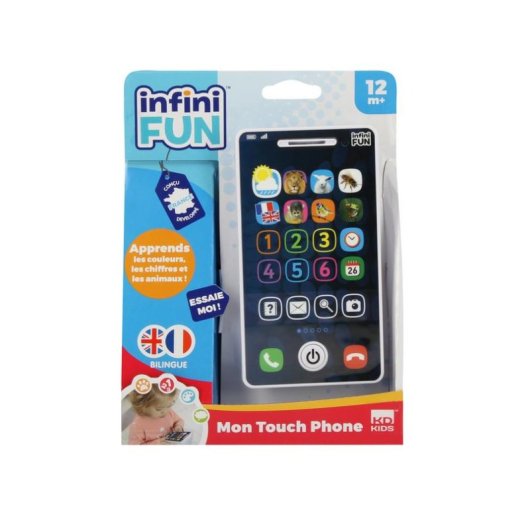 Smartphone Educativo InfiniFUN Bilingüe para Bebés y Pequeños (12+ Meses)