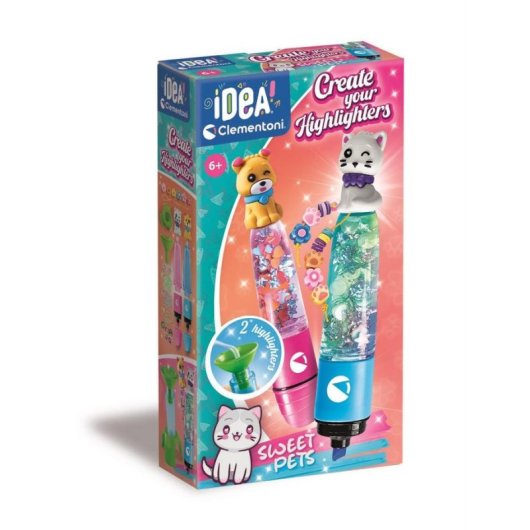 Kit creativo Clementoni Crea Tus Fluos Sweet Pets 2 Pack