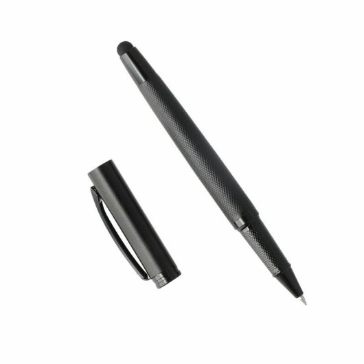 Touchpen 2in1 4smarts Ergo Rib mit Kugelschreiber Schwarz