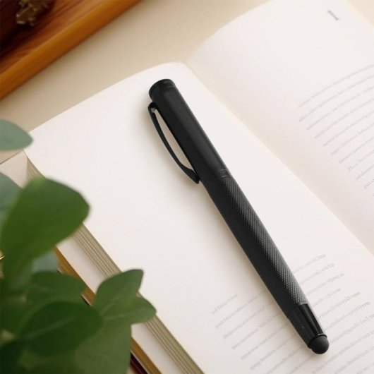 Touchpen 2in1 4smarts Ergo Rib mit Kugelschreiber Schwarz