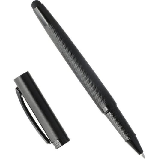 Touchpen 2in1 4smarts Ergo Rib mit Kugelschreiber Schwarz