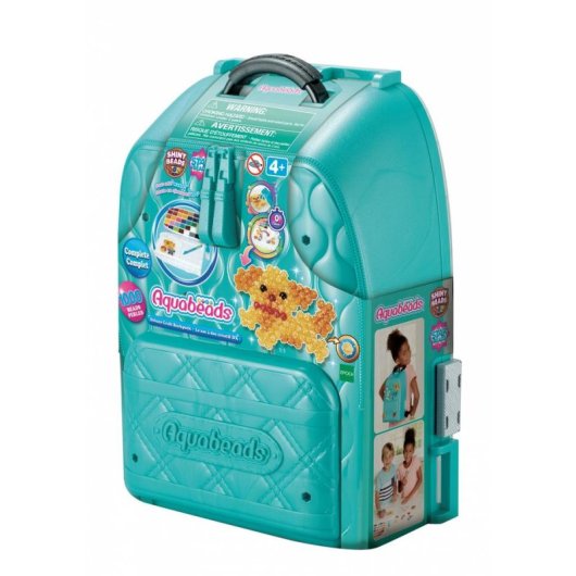Kit Creativo de Perlas Activadas por Agua Aquabeads Backpack DX 1000 Perlas