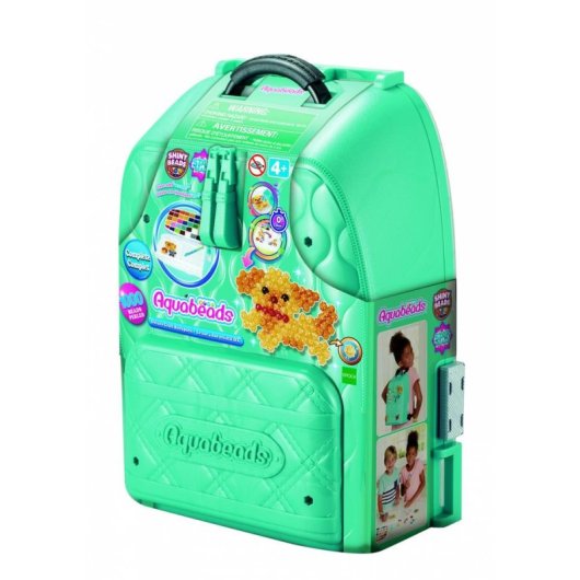 Kit Creativo de Perlas Activadas por Agua Aquabeads Backpack DX 1000 Perlas