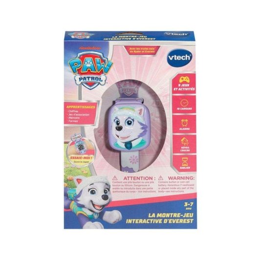 Kinderuhr VTech Paw Patrol Everest Interaktiv Lila LCD Display