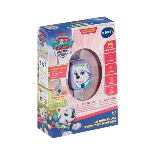 Kinderuhr VTech Paw Patrol Everest Interaktiv Lila LCD Display