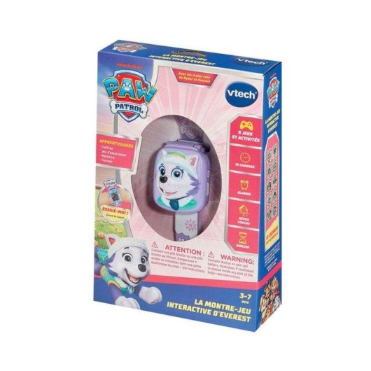 Kinderuhr VTech Paw Patrol Everest Interaktiv Lila LCD Display