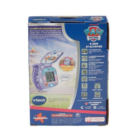 Kinderuhr VTech Paw Patrol Everest Interaktiv Lila LCD Display