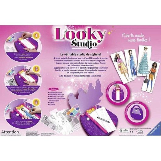 Kit de Diseño de Moda Ravensburger Looky Studio con LED para Niños