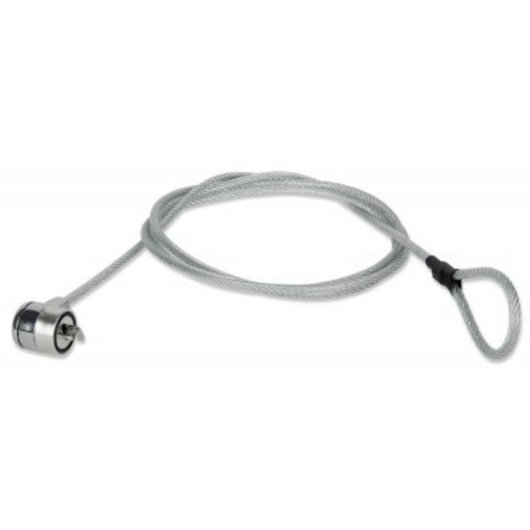 Cable antirrobo Techly 106060 1,4 m 2 llaves Plata