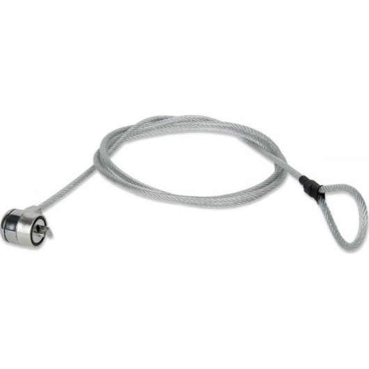 Cable antirrobo Techly 106060 1,4 m 2 llaves Plata