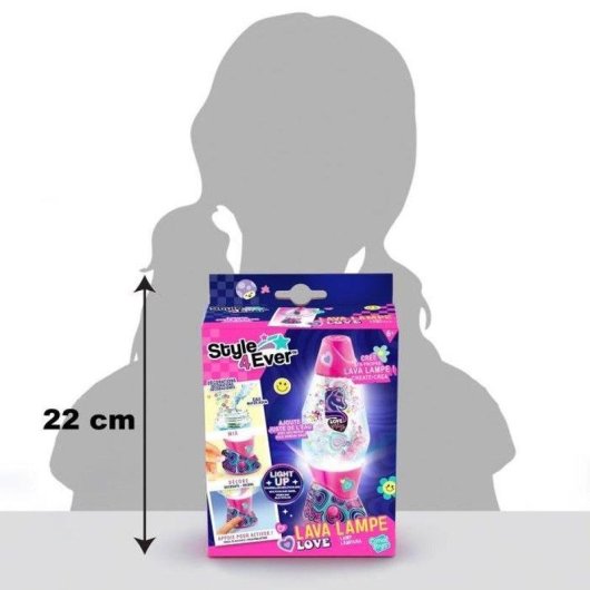 Kit DIY Mini Lampada a Lava Multicolore Canal Toys Style 4 Ever Rosa