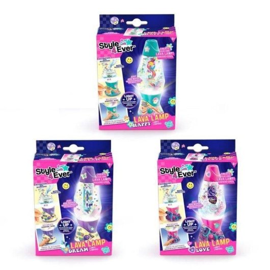 Kit DIY Mini Lampada a Lava Multicolore Canal Toys Style 4 Ever Rosa
