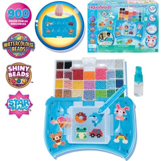 Kit Creativo Aquabeads Beginners Craft Studio con 900 Perline