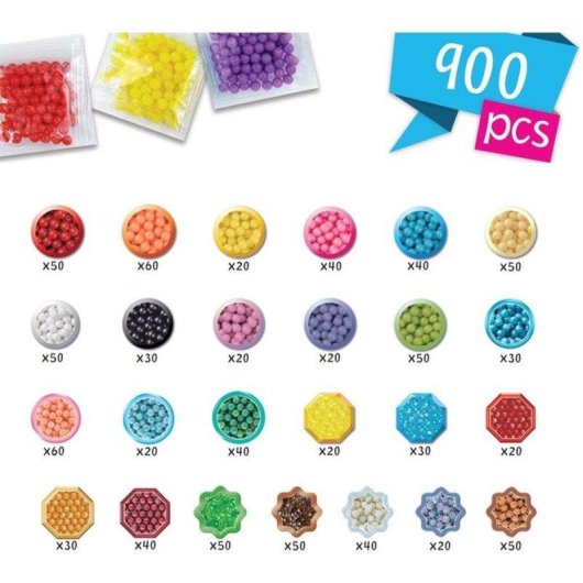 Kit Creativo Aquabeads Beginners Craft Studio con 900 Perline