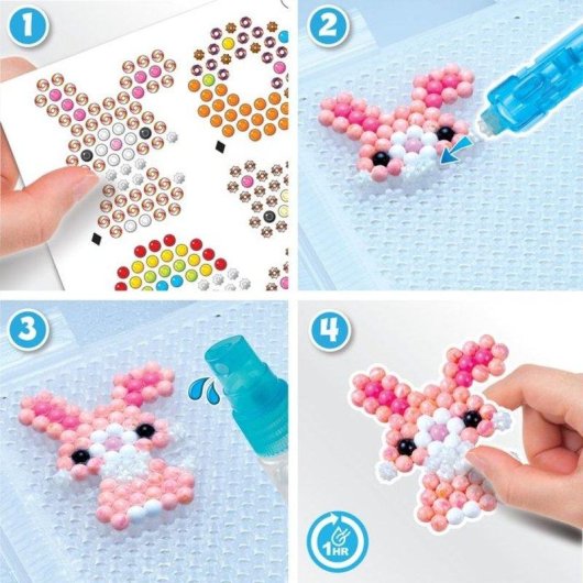 Kit Creativo Aquabeads Beginners Craft Studio con 900 Perline