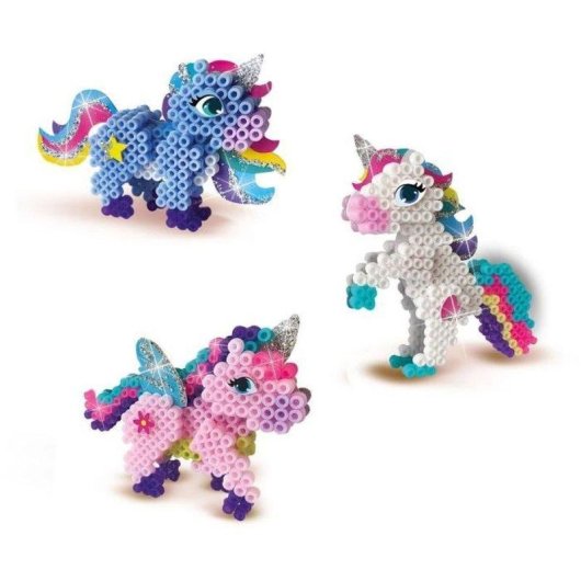 Kit de perles Beedz SES Creative Licornes 3D Multicolore Brillant