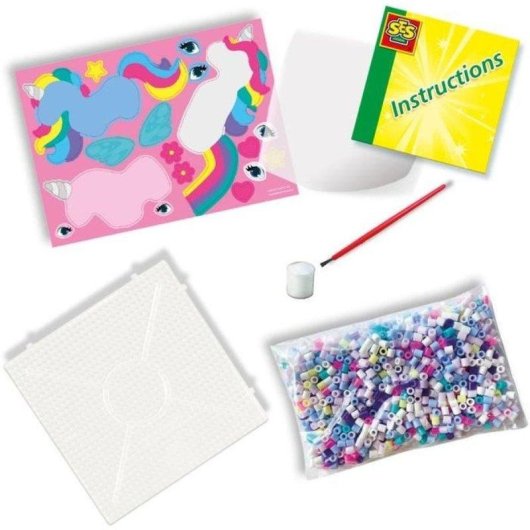 Kit de perles Beedz SES Creative Licornes 3D Multicolore Brillant