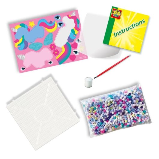 Kit de perles Beedz SES Creative Licornes 3D Multicolore Brillant