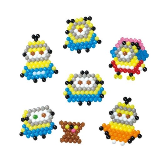 Kit Perline Aquabeads Minions 2 530 Pezzi Multicolori Piastra Quadrata Spruzzino