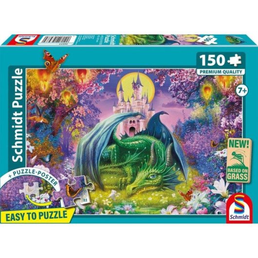 Puzzle 150 Pièces Schmidt Spiele Petit Dragon Jardin Féerique 7 Ans+