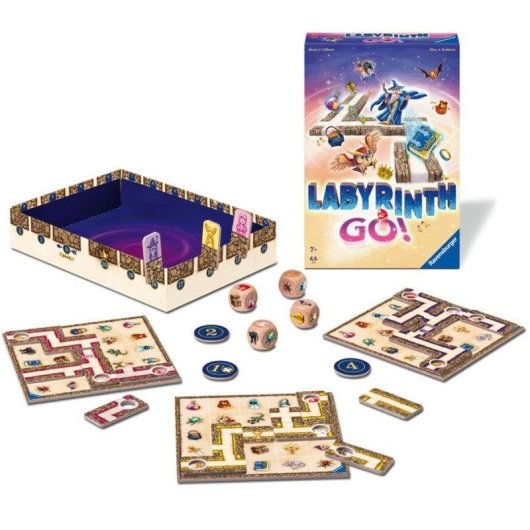 Juego de mesa Ravensburger Labyrinth Go! para 1-4 jugadores de 7 años