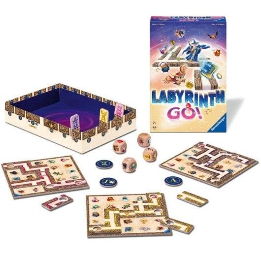 Jogo de Mesa Ravensburger Labyrinth Go! Family Speed 1-4 Jogadores 7+