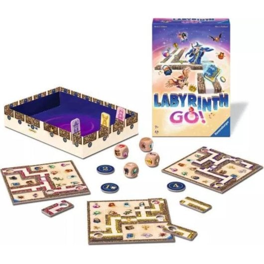 Jogo de Mesa Ravensburger Labyrinth Go! Family Speed 1-4 Jogadores 7+