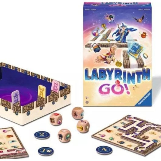 Jogo de Mesa Ravensburger Labyrinth Go! Family Speed 1-4 Jogadores 7+