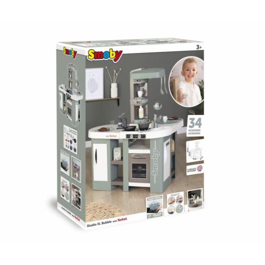 Cucina da Gioco Smoby Tefal Studio XL Bubble 360° Magic Bubble 34 Accessori