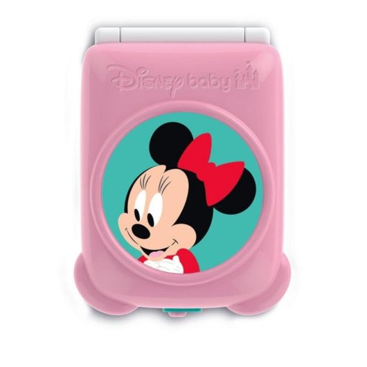 Telefono giocattolo flip Minnie Disney Clementoni con luci, suoni e specchio