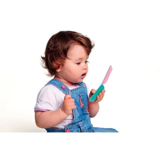 Telefono giocattolo flip Minnie Disney Clementoni con luci, suoni e specchio