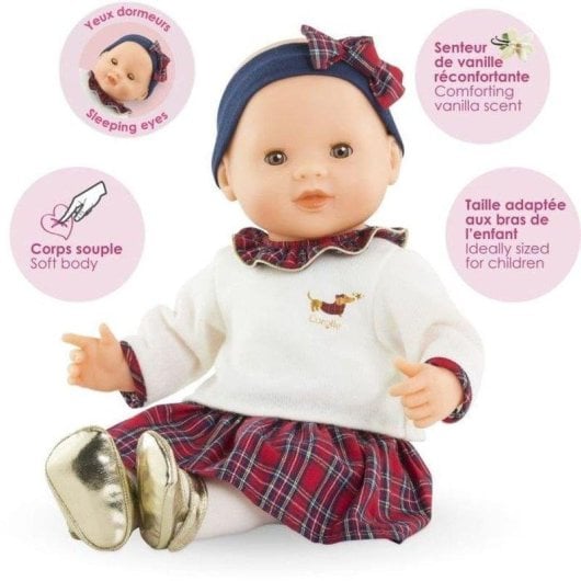 Bambola Corolle Mon Grand Poupon Suzanne 36 cm Corpo Morbido Occhi Assonnati